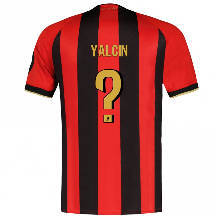 Kids Football Noah Yalcin #0 Red Black Home Jersey 2024/25 T-Shirt Australia