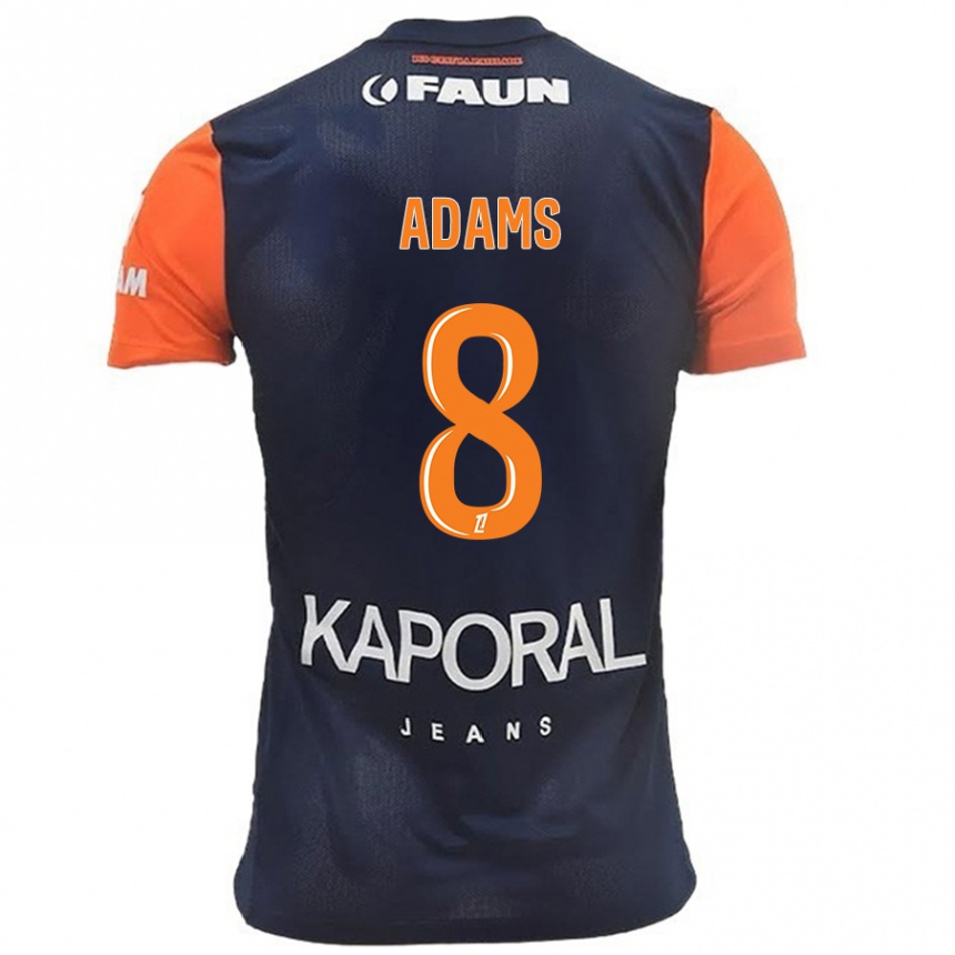 Kids Football Akor Adams #8 Navy Blue Orange Home Jersey 2024/25 T-Shirt Australia