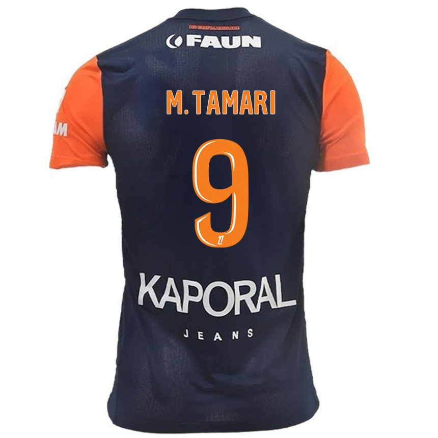 Kids Football Mousa Tamari #9 Navy Blue Orange Home Jersey 2024/25 T-Shirt Australia