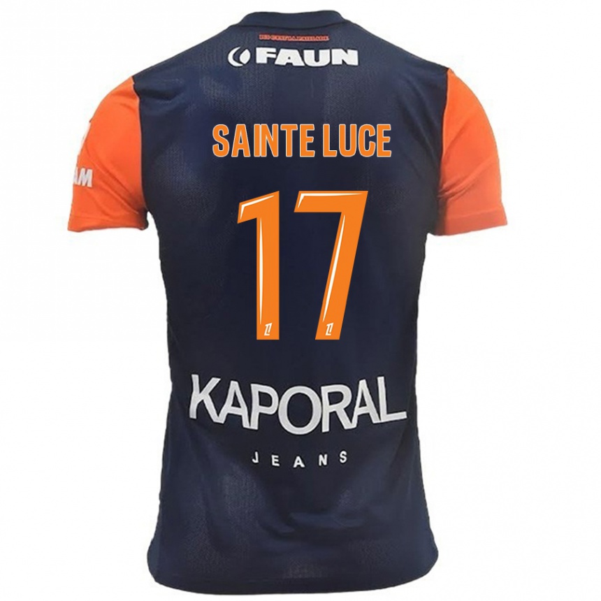 Kids Football Théo Sainte-Luce #17 Navy Blue Orange Home Jersey 2024/25 T-Shirt Australia