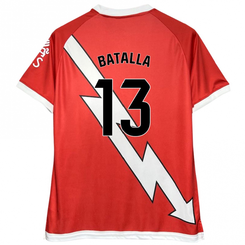 Kids Football Augusto Batalla #13 White Red Home Jersey 2024/25 T-Shirt Australia