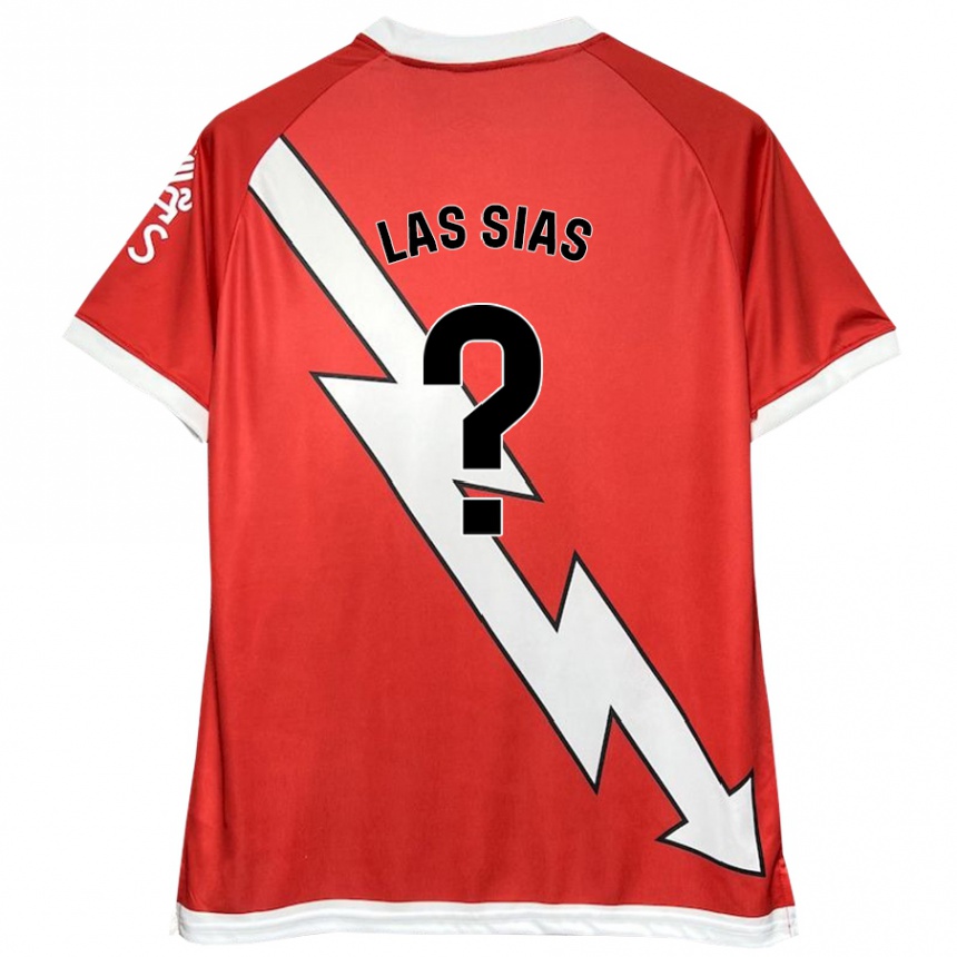 Kids Football Marco De Las Sías #0 White Red Home Jersey 2024/25 T-Shirt Australia