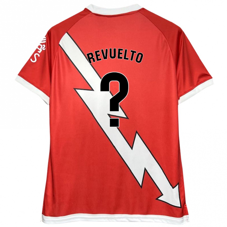 Kids Football Víctor Revuelto #0 White Red Home Jersey 2024/25 T-Shirt Australia