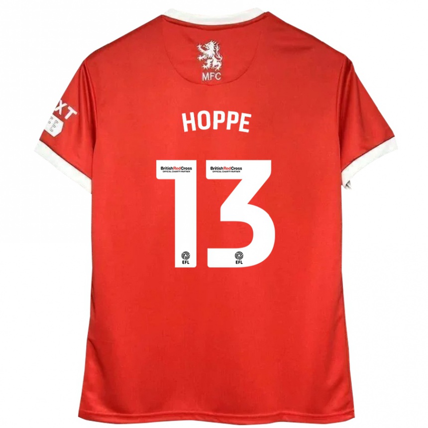 Kids Football Matthew Hoppe #13 Red White Home Jersey 2024/25 T-Shirt Australia