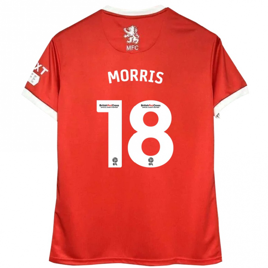 Kids Football Aidan Morris #18 Red White Home Jersey 2024/25 T-Shirt Australia