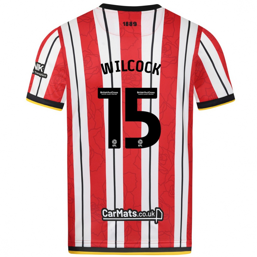 Kids Football Tamara Wilcock #15 Red White Stripes Home Jersey 2024/25 T-Shirt Australia