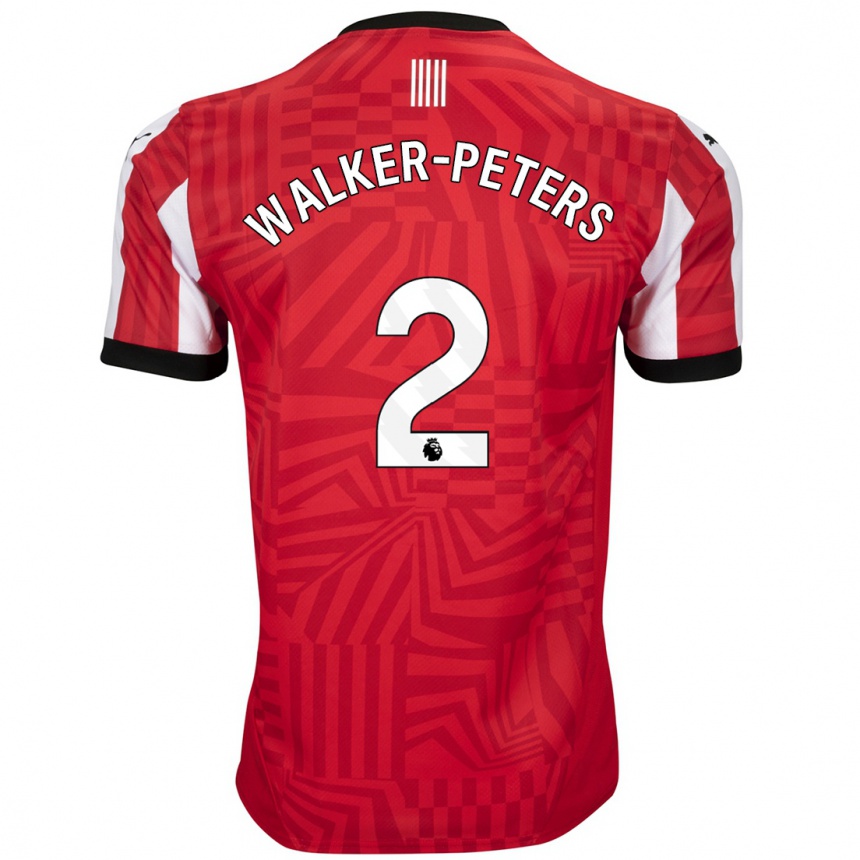 Kids Football Kyle Walker-Peters #2 Red White Home Jersey 2024/25 T-Shirt Australia