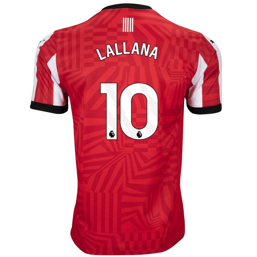 Kids Football Adam Lallana #10 Red White Home Jersey 2024/25 T-Shirt Australia