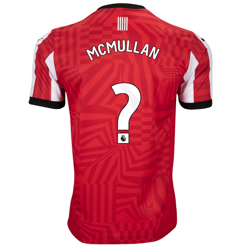 Kids Football Korban Mcmullan #0 Red White Home Jersey 2024/25 T-Shirt Australia