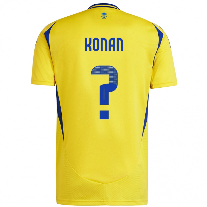 Kids Football Ghislain Konan #0 Yellow Blue Home Jersey 2024/25 T-Shirt Australia