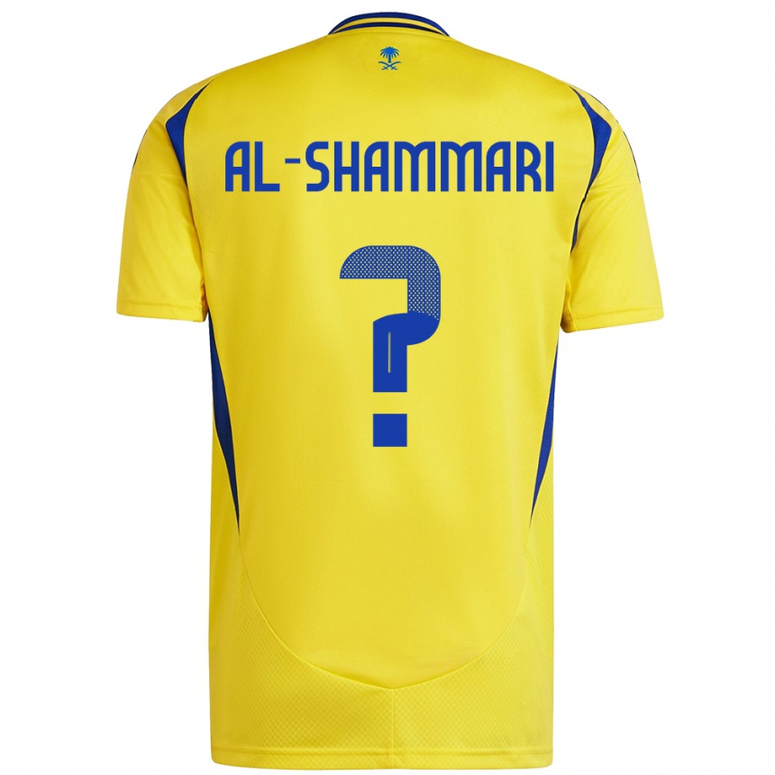 Kids Football Mansour Al-Shammari #0 Yellow Blue Home Jersey 2024/25 T-Shirt Australia