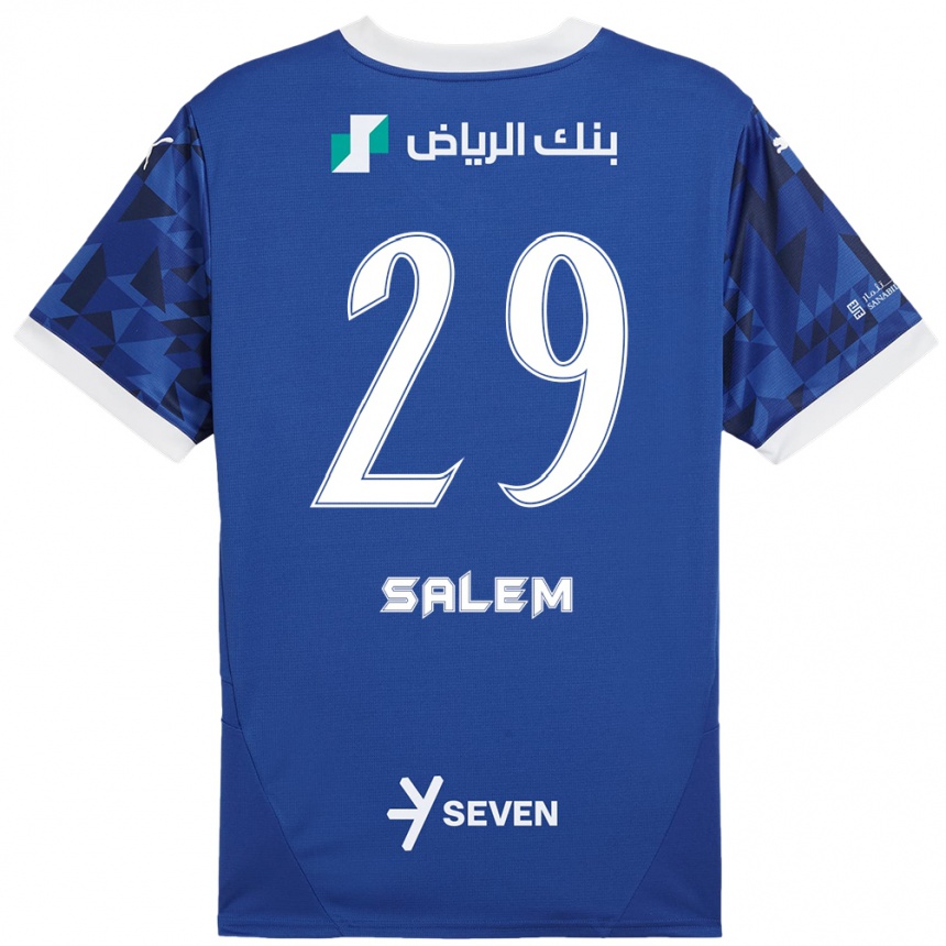 Kids Football Salem Al-Dawsari #29 Dark Blue White Home Jersey 2024/25 T-Shirt Australia