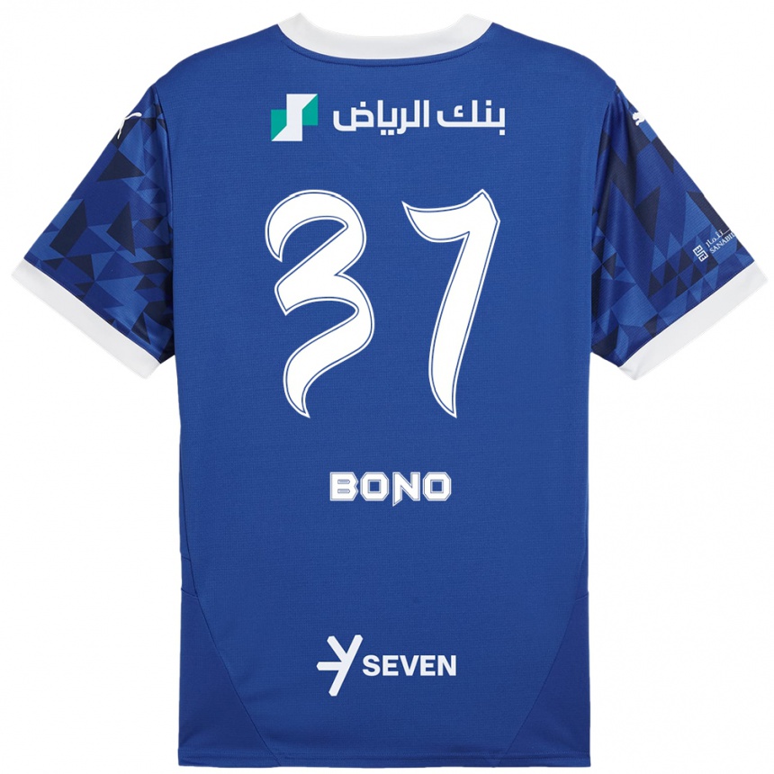 Kids Football Bono #37 Dark Blue White Home Jersey 2024/25 T-Shirt Australia