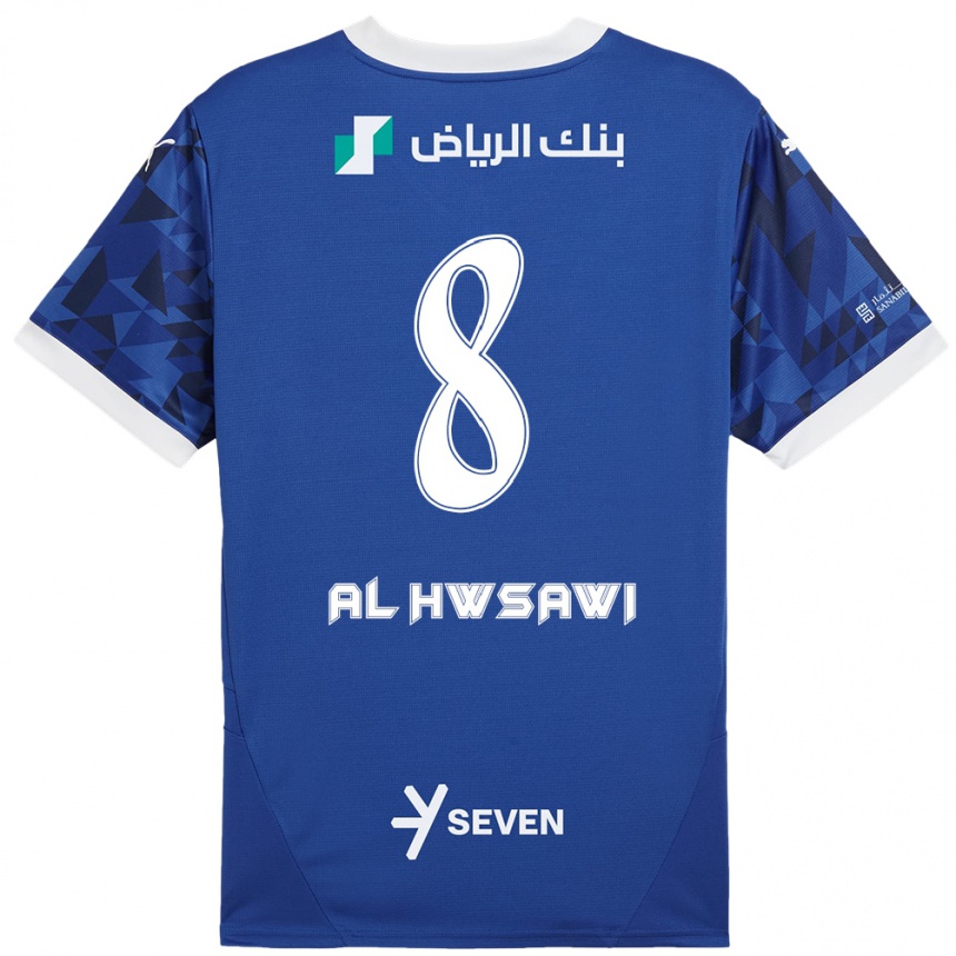 Kids Football Al Bandari Al-Hwsawi #8 Dark Blue White Home Jersey 2024/25 T-Shirt Australia