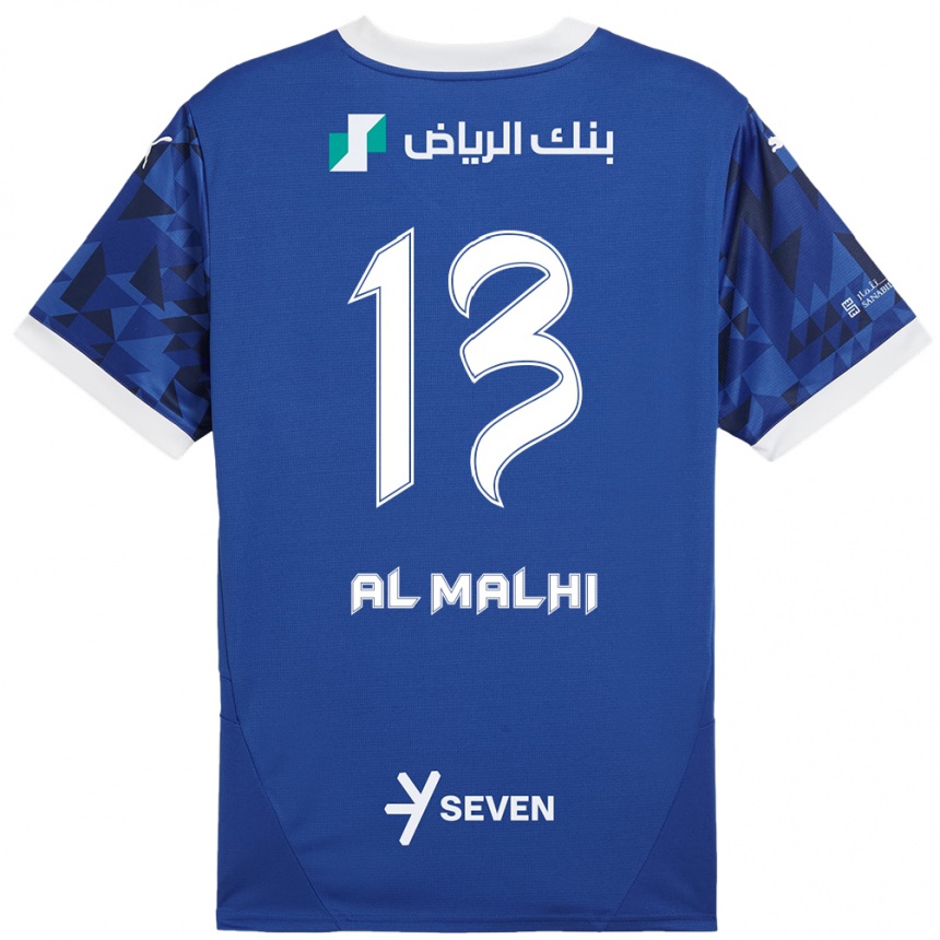 Kids Football Al Muhra Al-Malhi #13 Dark Blue White Home Jersey 2024/25 T-Shirt Australia