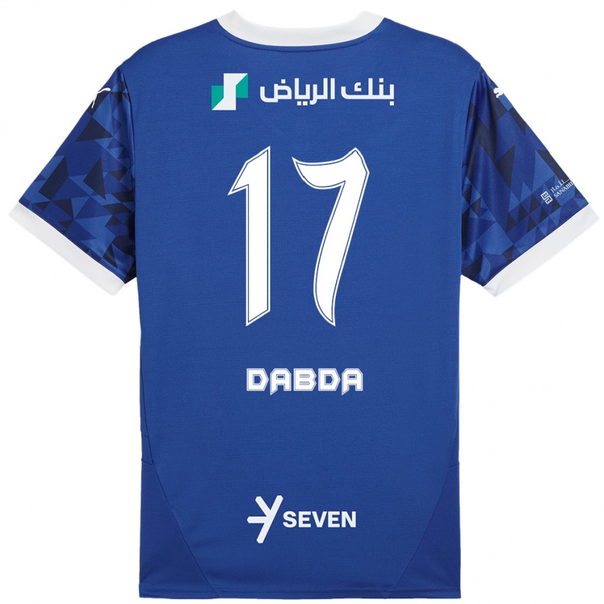 Kids Football Claudia Dabda #17 Dark Blue White Home Jersey 2024/25 T-Shirt Australia