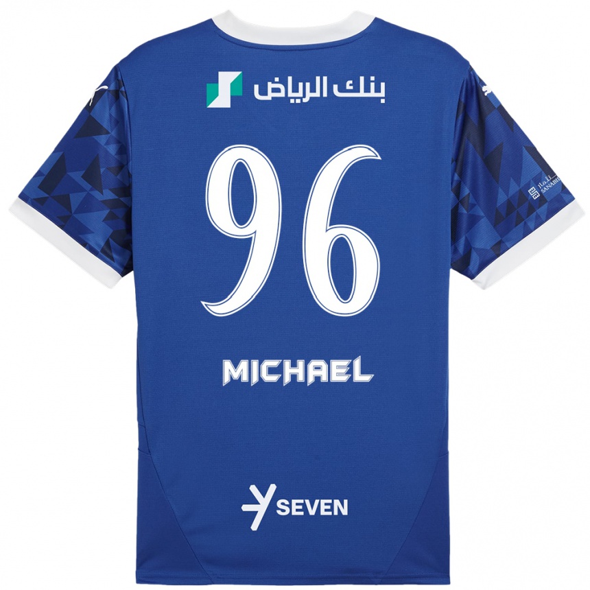 Kids Football Michael #96 Dark Blue White Home Jersey 2024/25 T-Shirt Australia