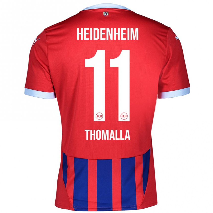 Kids Football Denis Thomalla #11 Red Blue Home Jersey 2024/25 T-Shirt Australia