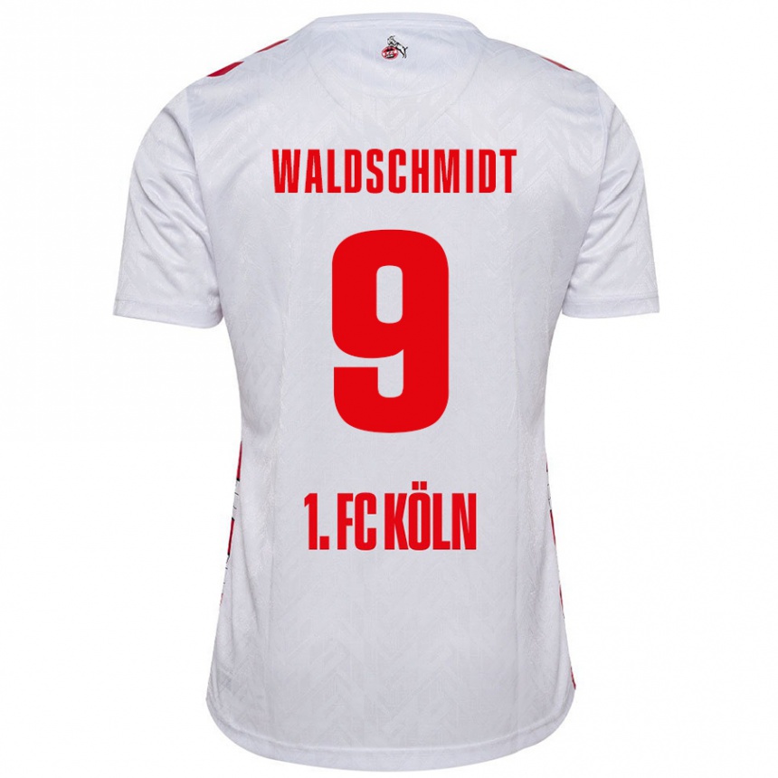 Kids Football Luca Waldschmidt #9 White Red Home Jersey 2024/25 T-Shirt Australia