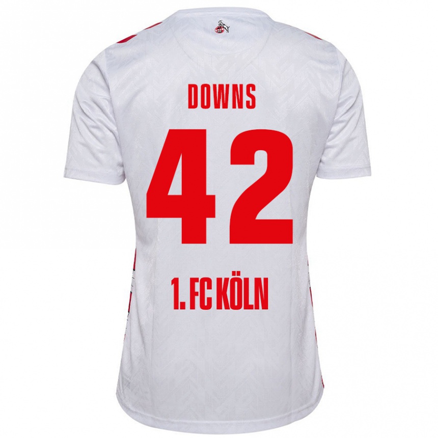 Kids Football Damion Downs #42 White Red Home Jersey 2024/25 T-Shirt Australia