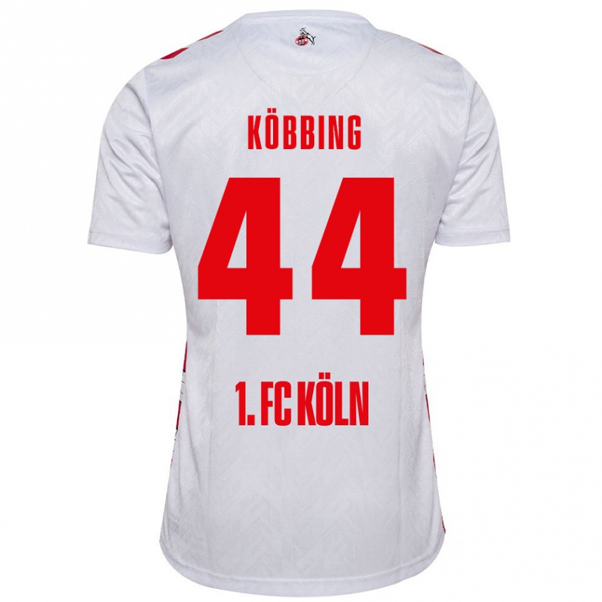 Kids Football Matthias Köbbing #44 White Red Home Jersey 2024/25 T-Shirt Australia