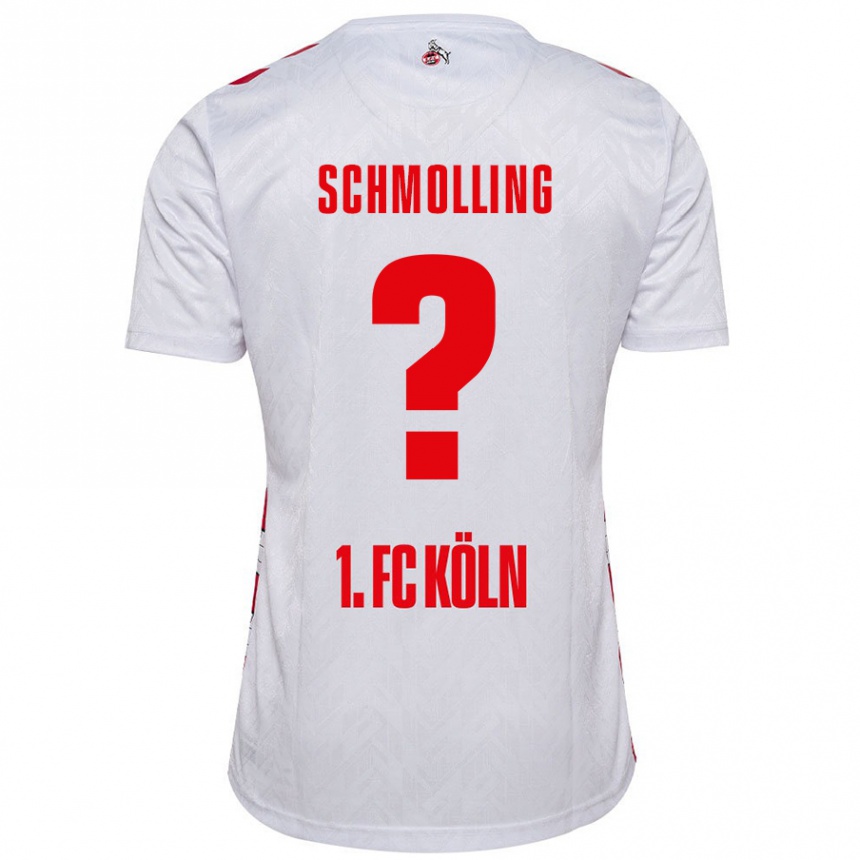 Kids Football Viktor Schmolling #0 White Red Home Jersey 2024/25 T-Shirt Australia