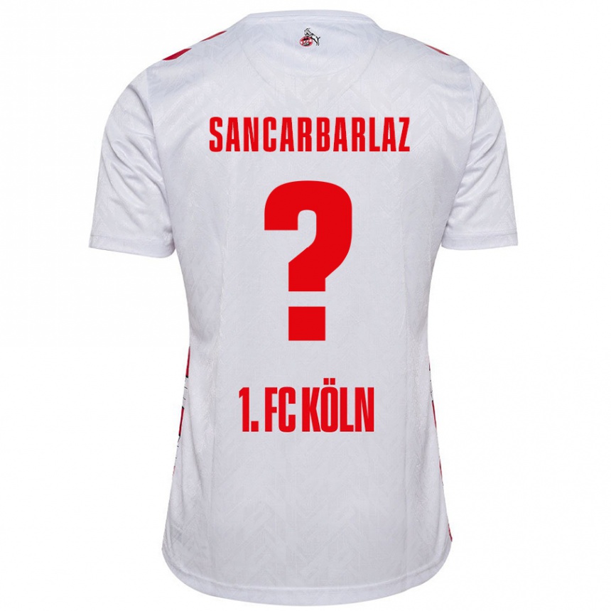 Kids Football Keyhan Sancarbarlaz #0 White Red Home Jersey 2024/25 T-Shirt Australia