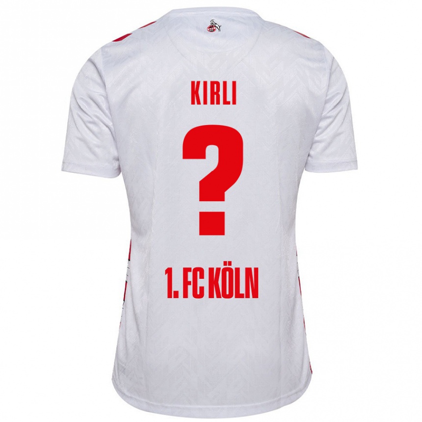 Kids Football Celil-Noah Kirli #0 White Red Home Jersey 2024/25 T-Shirt Australia