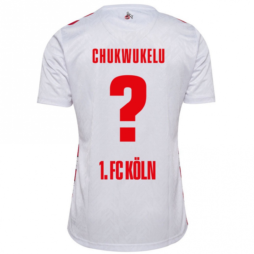 Kids Football Chinedu Chukwukelu #0 White Red Home Jersey 2024/25 T-Shirt Australia