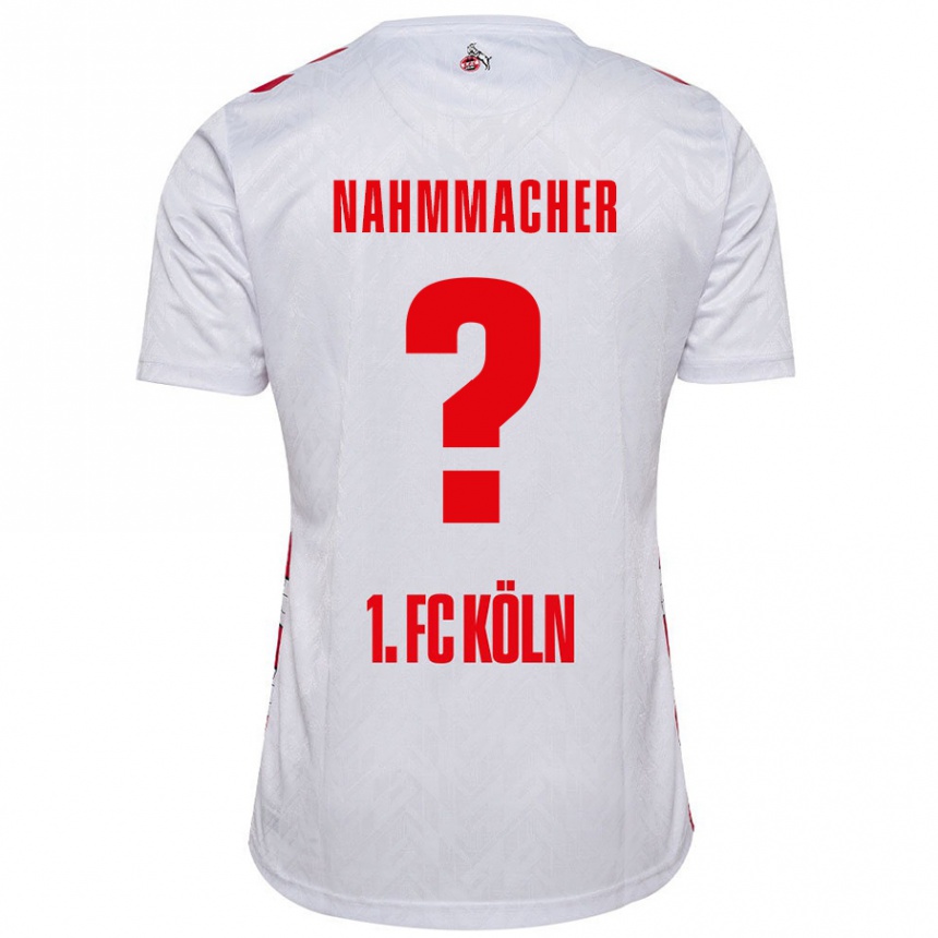 Kids Football Emil Nahmmacher #0 White Red Home Jersey 2024/25 T-Shirt Australia