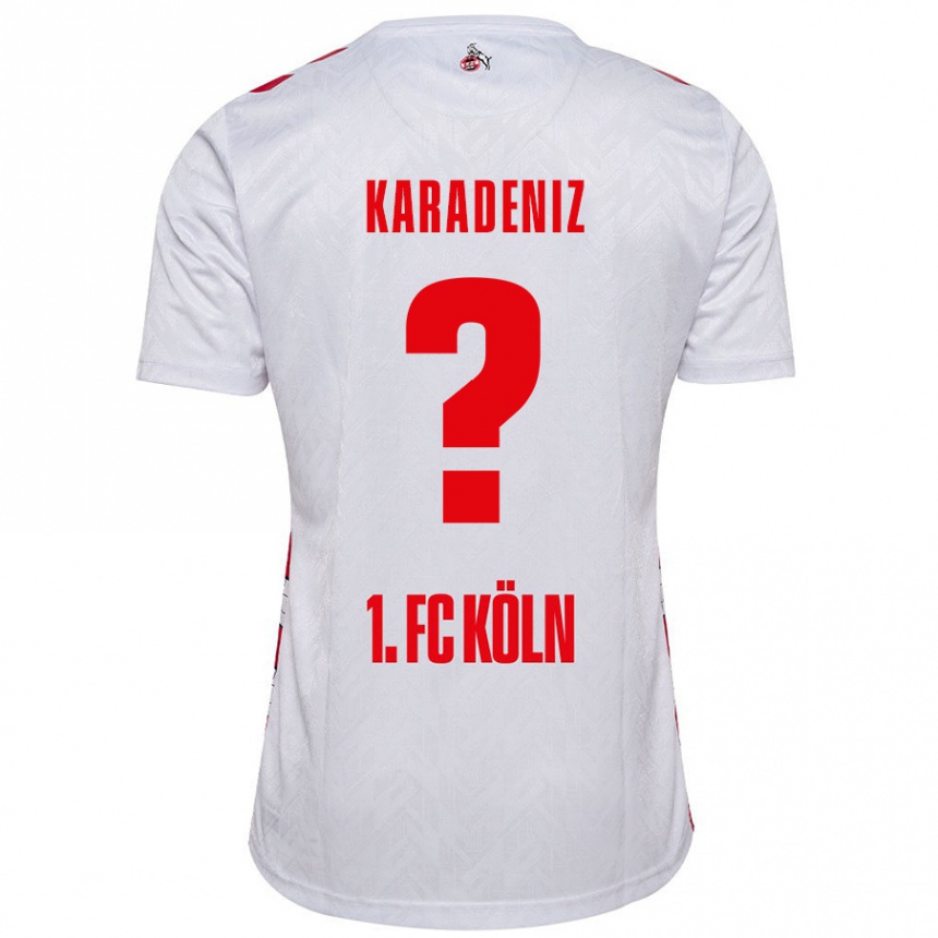 Kids Football Thierry Karadeniz #0 White Red Home Jersey 2024/25 T-Shirt Australia