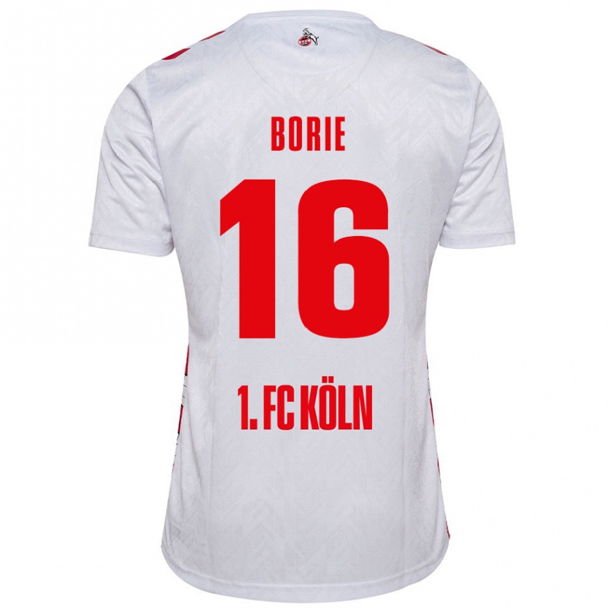 Kids Football Etienne Borie #16 White Red Home Jersey 2024/25 T-Shirt Australia