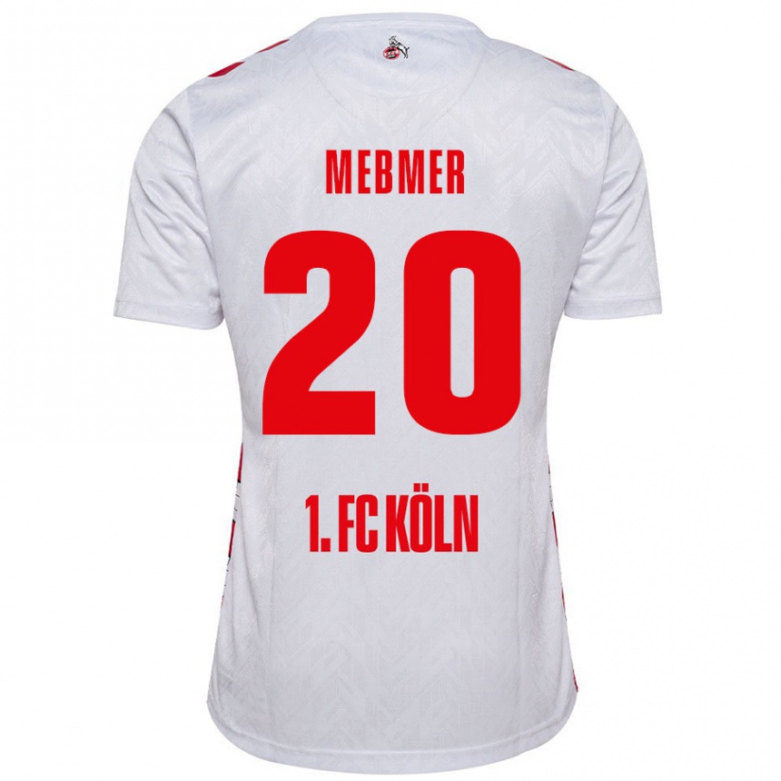 Kids Football Meike Meßmer #20 White Red Home Jersey 2024/25 T-Shirt Australia