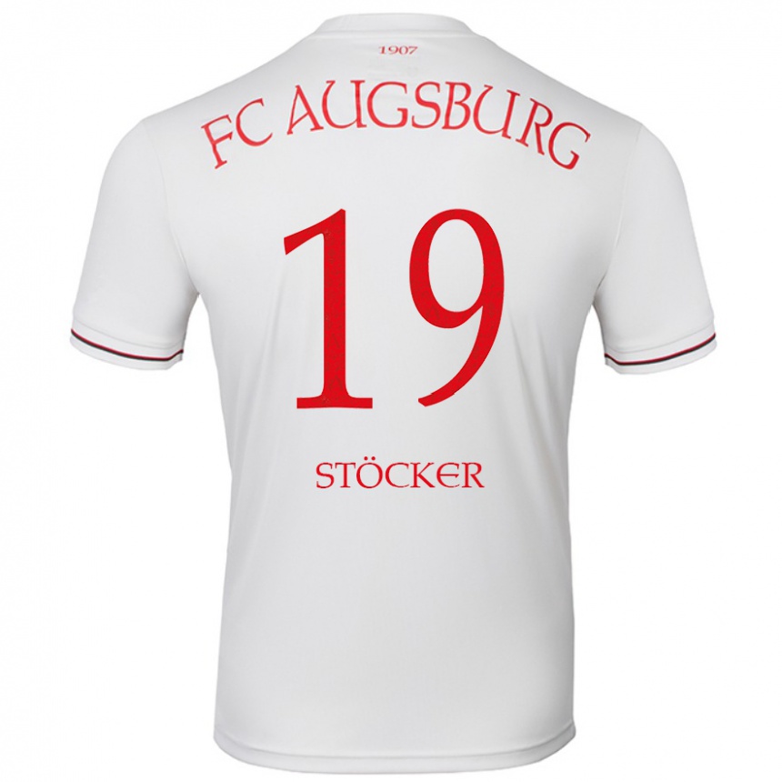 Kids Football Louis Stöcker #19 White Home Jersey 2024/25 T-Shirt Australia