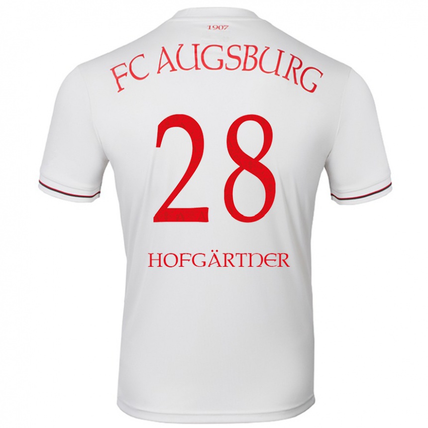 Kids Football Hendrik Hofgärtner #28 White Home Jersey 2024/25 T-Shirt Australia