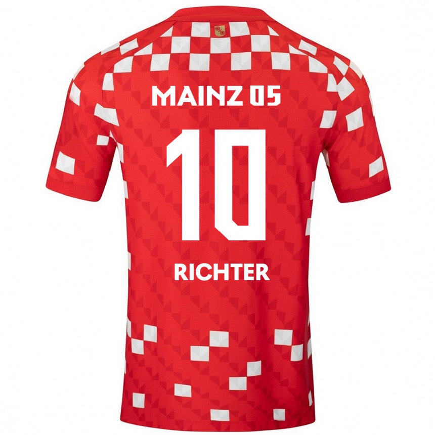 Kids Football Marco Richter #10 White Red Home Jersey 2024/25 T-Shirt Australia