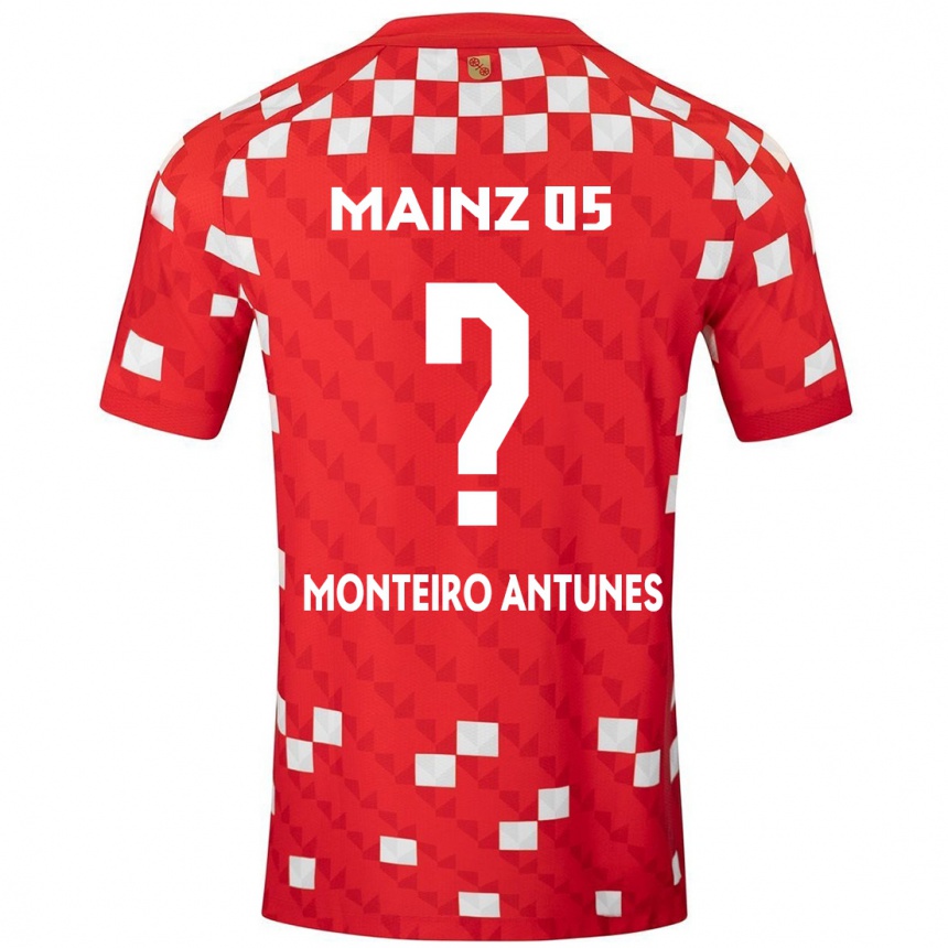 Kids Football Rafael Monteiro Antunes #0 White Red Home Jersey 2024/25 T-Shirt Australia