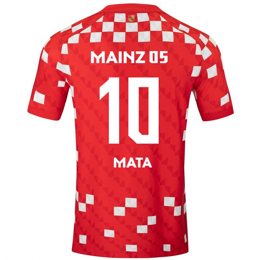 Kids Football Ken Mata #10 White Red Home Jersey 2024/25 T-Shirt Australia