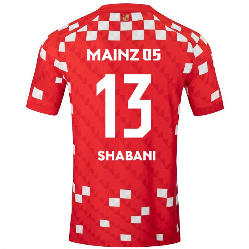 Kids Football Eniss Shabani #13 White Red Home Jersey 2024/25 T-Shirt Australia