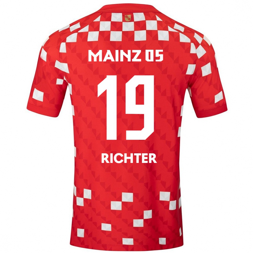 Kids Football Marc Richter #19 White Red Home Jersey 2024/25 T-Shirt Australia