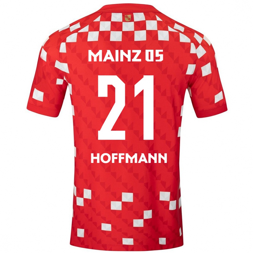 Kids Football Leon Hoffmann #21 White Red Home Jersey 2024/25 T-Shirt Australia