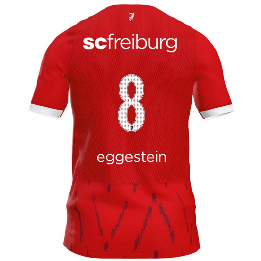 Kids Football Maximilian Eggestein #8 Red Home Jersey 2024/25 T-Shirt Australia