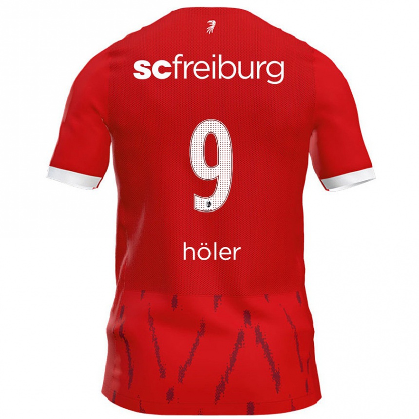 Kids Football Lucas Höler #9 Red Home Jersey 2024/25 T-Shirt Australia