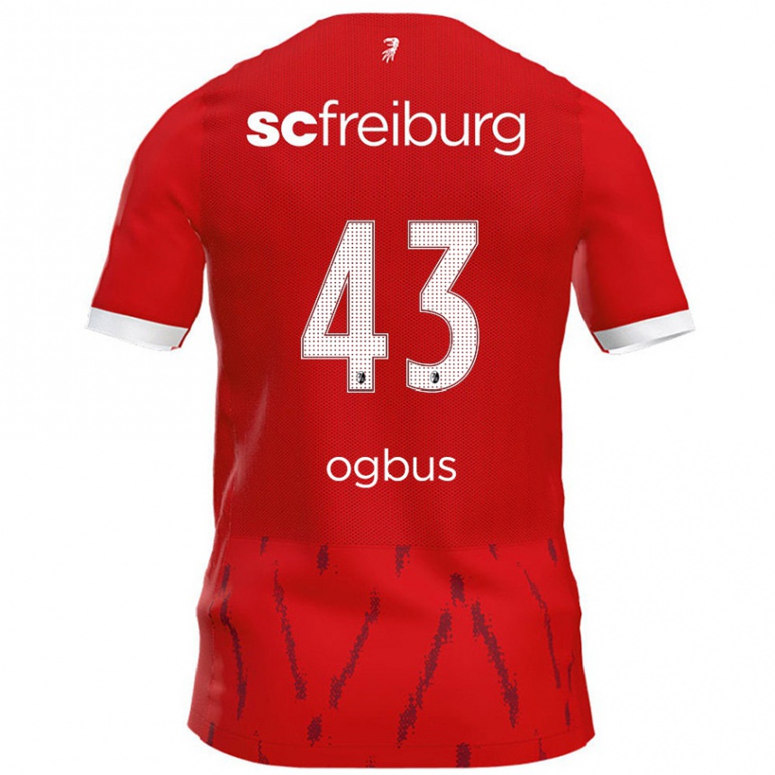 Kids Football Bruno Ogbus #43 Red Home Jersey 2024/25 T-Shirt Australia