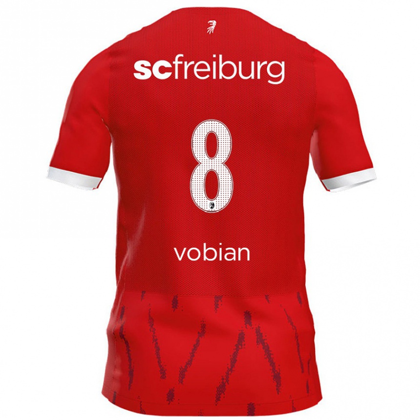 Kids Football Selina Vobian #8 Red Home Jersey 2024/25 T-Shirt Australia