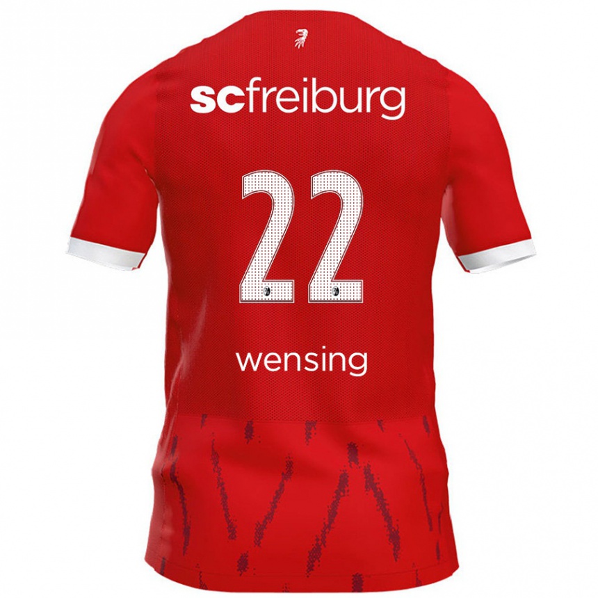 Kids Football Luisa Wensing #22 Red Home Jersey 2024/25 T-Shirt Australia