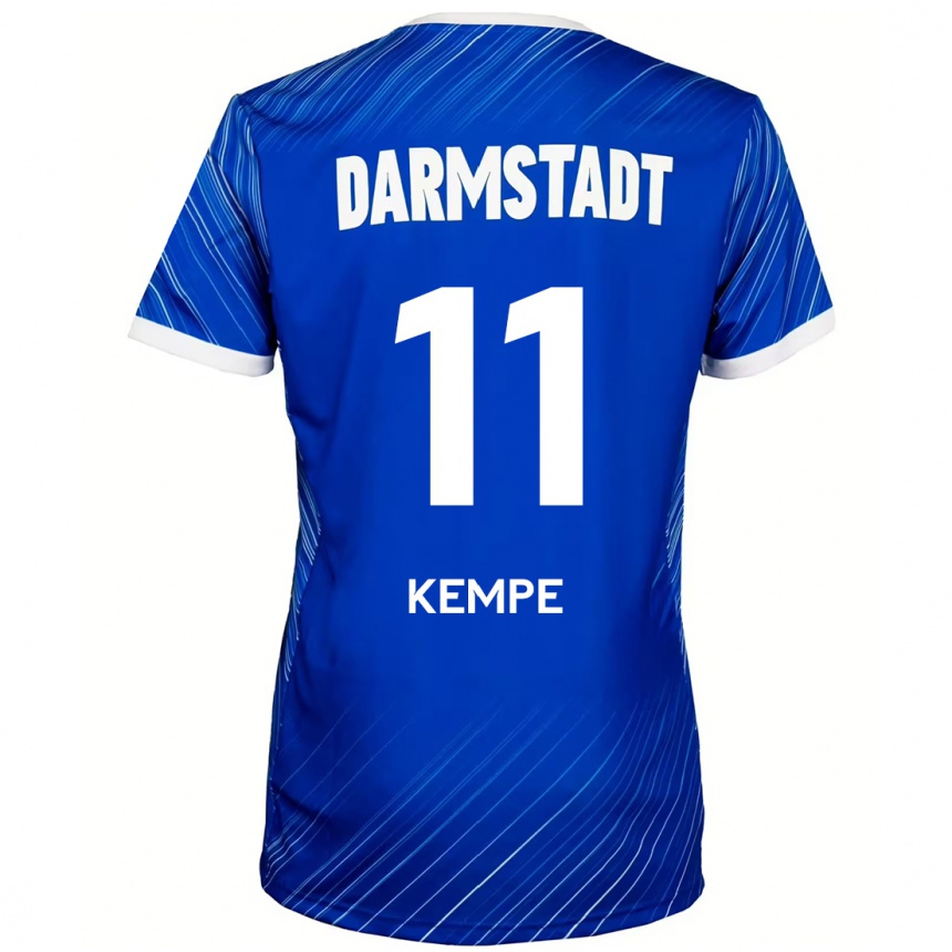 Kids Football Tobias Kempe #11 Blue White Home Jersey 2024/25 T-Shirt Australia