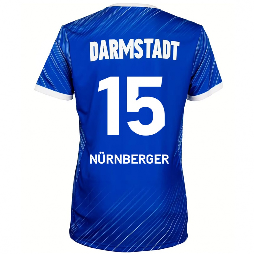 Kids Football Fabian Nürnberger #15 Blue White Home Jersey 2024/25 T-Shirt Australia