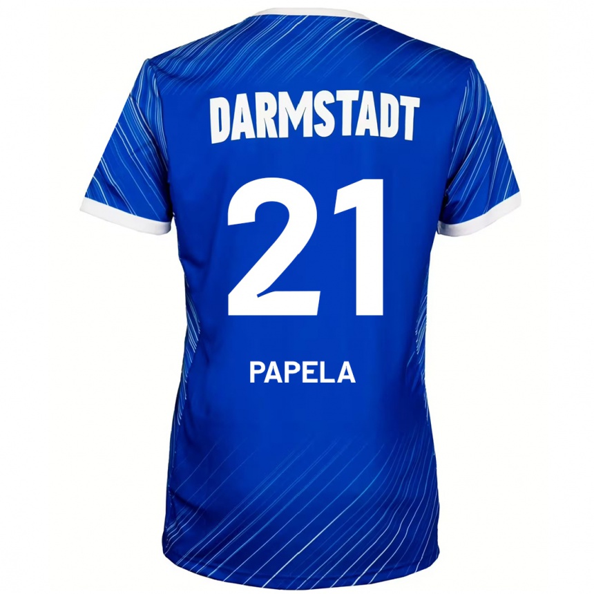 Kids Football Merveille Papela #21 Blue White Home Jersey 2024/25 T-Shirt Australia