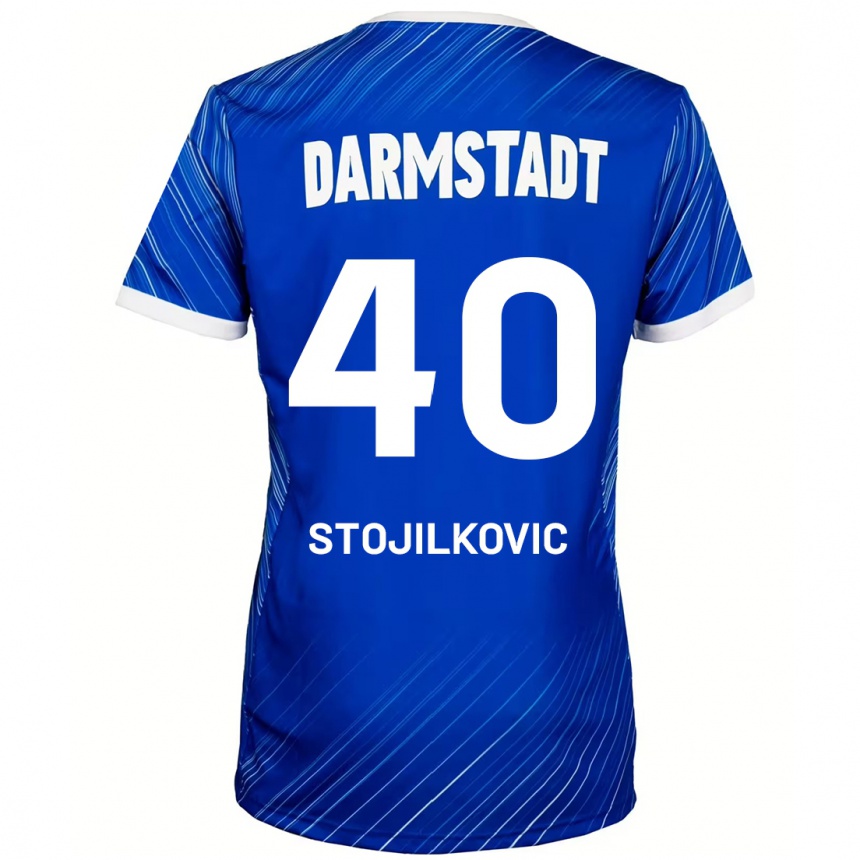 Kids Football Filip Stojilkovic #40 Blue White Home Jersey 2024/25 T-Shirt Australia